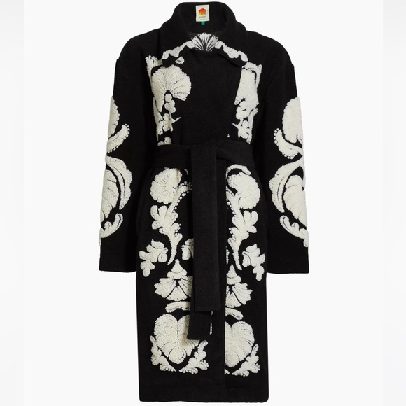 FARM RIO Helen Fleece Belted Coat - Picture 6 of 8